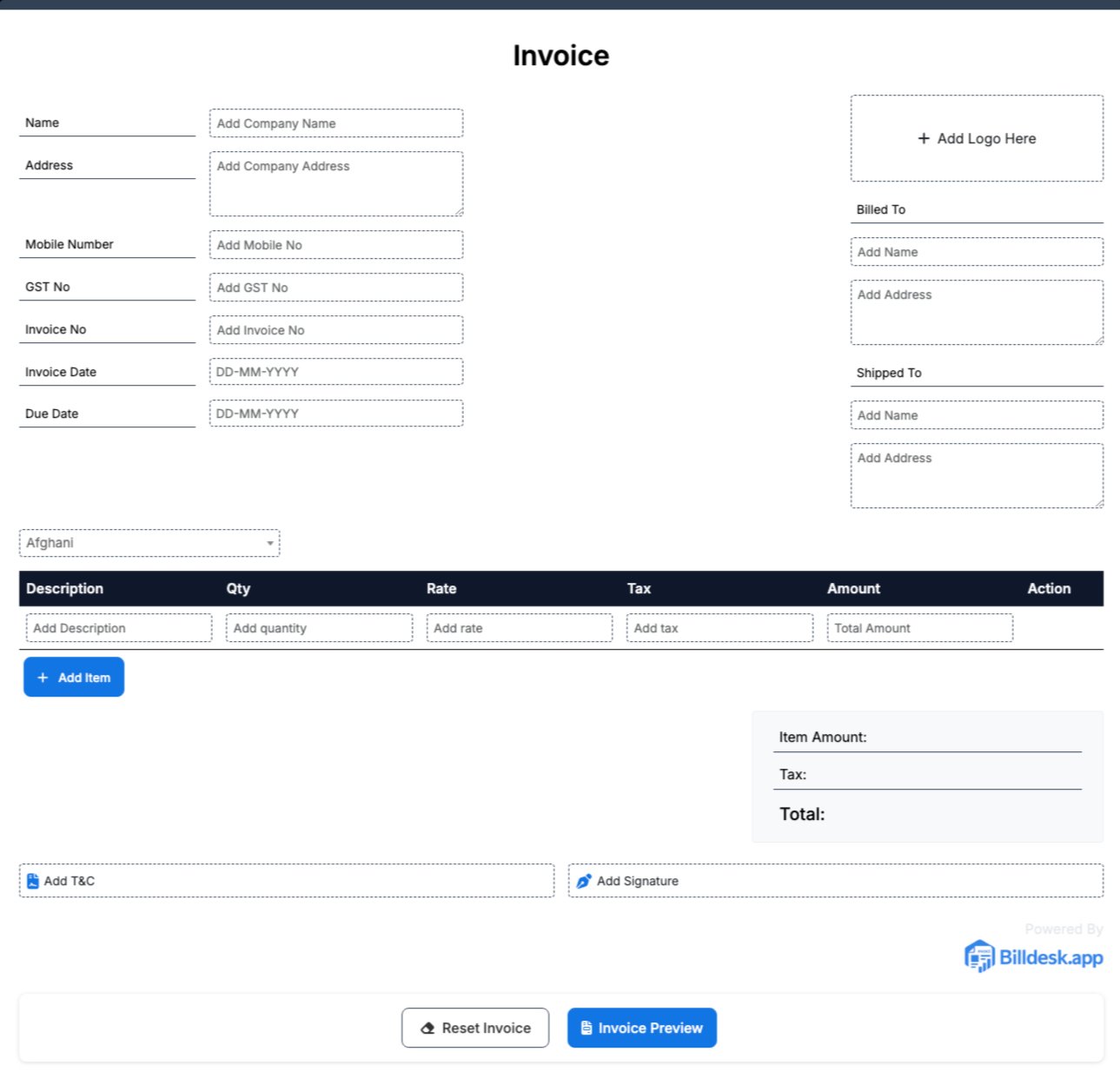 Invoice